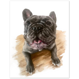 French Bulldog Watercolor Print