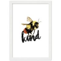 Bee Kind Watercolor Print
