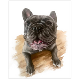 French Bulldog Watercolor Print