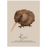 Kiwi Bird Watercolor Print