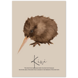 Kiwi Bird Watercolor Print