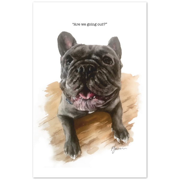 Dog Talk Frenchie Pack of 10 cards