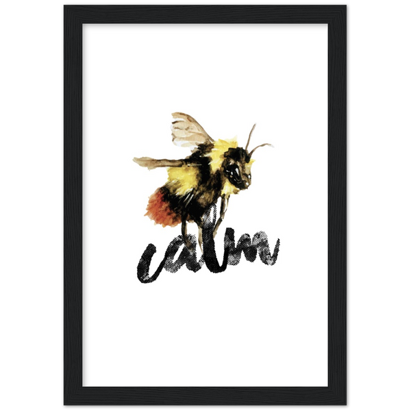 Bee Calm Watercolor Print
