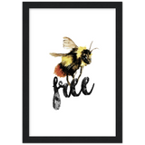 Bee Free Watercolor Print