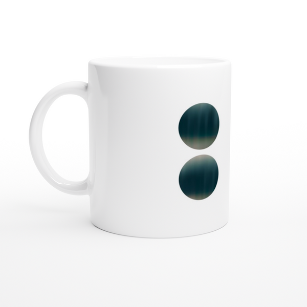 2 Dot Abstract 11oz Ceramic Mug
